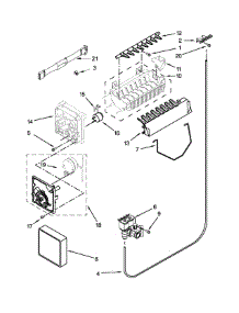 Icemaker Parts parts for Kenmore Refrigerator 106.50022211 (10650022211, 106 50022211) from AppliancePartsPros.com