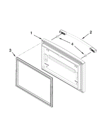 Freezer Door Parts parts for Kenmore Refrigerator 596.79212012 (59679212012, 596 79212012) from AppliancePartsPros.com