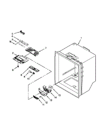 Refrigerator Liner Parts parts for Kenmore Refrigerator 596.79212012 (59679212012, 596 79212012) from AppliancePartsPros.com