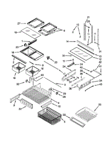 Shelf Parts parts for Kenmore Refrigerator 596.79219012 (59679219012, 596 79219012) from AppliancePartsPros.com
