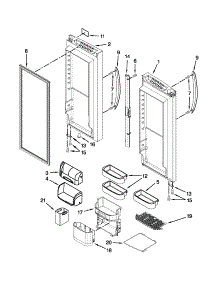 Refrigerator Door Parts parts for Kenmore Refrigerator 596.79523016 (59679523016, 596 79523016) from AppliancePartsPros.com
