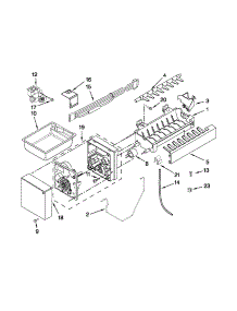 Ice Maker Parts parts for Kenmore Refrigerator 596.79523016 (59679523016, 596 79523016) from AppliancePartsPros.com