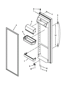 Refrigerator Door Parts parts for Kenmore Refrigerator 106.50023211 (10650023211, 106 50023211) from AppliancePartsPros.com