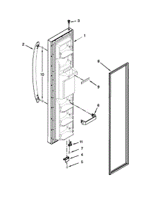 Freezer Door Parts parts for Kenmore Refrigerator 106.50023211 (10650023211, 106 50023211) from AppliancePartsPros.com