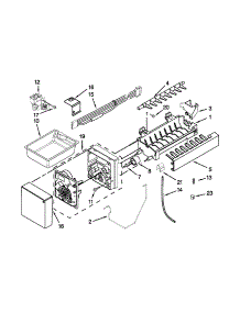 Ice Maker parts for Kenmore Refrigerator 596.79533019 (59679533019, 596 79533019) from AppliancePartsPros.com