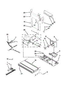 Unit Parts parts for Kenmore Refrigerator 596.79249015 (59679249015, 596 79249015) from AppliancePartsPros.com