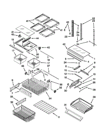 Shelf Parts parts for Kenmore Refrigerator 596.79329015 (59679329015, 596 79329015) from AppliancePartsPros.com