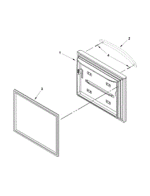 Freezer Door parts for Kenmore Refrigerator 596.79329015 (59679329015, 596 79329015) from AppliancePartsPros.com