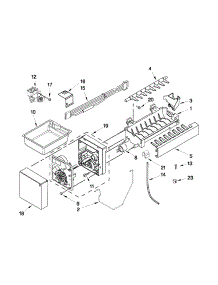 Icemaker Parts parts for Kenmore Refrigerator 596.72012016 (59672012016, 596 72012016) from AppliancePartsPros.com