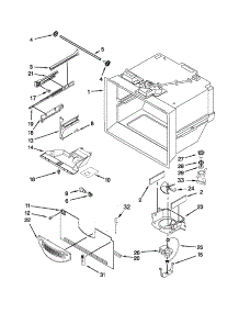 Freezer Liner Parts parts for Kenmore Refrigerator 596.72012016 (59672012016, 596 72012016) from AppliancePartsPros.com