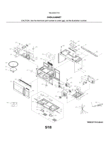 Oven,Cabinet parts for Kenmore Microwave 790.83337710 (79083337710, 790 83337710) from AppliancePartsPros.com