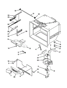 Freezer Liner Parts parts for Kenmore Refrigerator 596.72003016 (59672003016, 596 72003016) from AppliancePartsPros.com