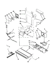 Unit Parts parts for Kenmore Refrigerator 596.72013017 (59672013017, 596 72013017) from AppliancePartsPros.com