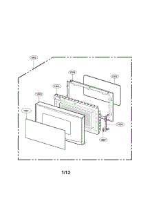 Door Parts parts for Kenmore Microwave 721.66339011 (72166339011, 721 66339011) from AppliancePartsPros.com