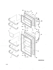 Door parts for Kenmore Refrigerator 253.61783019 (25361783019, 253 61783019) from AppliancePartsPros.com