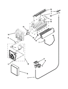 Icemaker Parts parts for Kenmore Refrigerator 106.50023210 (10650023210, 106 50023210) from AppliancePartsPros.com