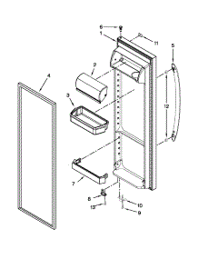 Refrigerator Door Parts parts for Kenmore Refrigerator 106.50023210 (10650023210, 106 50023210) from AppliancePartsPros.com