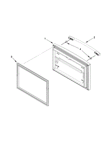 Freezer Door parts for Kenmore Refrigerator 596.79212013 (59679212013, 596 79212013) from AppliancePartsPros.com