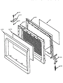 Door parts for Kenmore Microwave 565.66100691 (56566100691, 565 66100691) from AppliancePartsPros.com