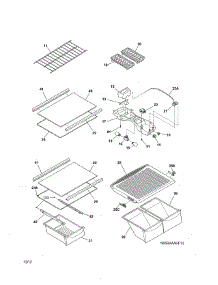 Shelves parts for Kenmore Refrigerator 253.61789019 (25361789019, 253 61789019) from AppliancePartsPros.com