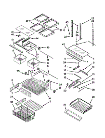 Shelf Parts parts for Kenmore Refrigerator 596.79323016 (59679323016, 596 79323016) from AppliancePartsPros.com