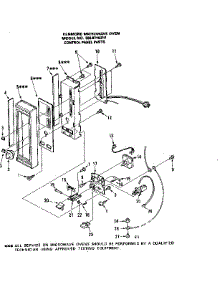 Control Panel Parts parts for Kenmore Microwave 565.8748310 (5658748310, 565 8748310) from AppliancePartsPros.com