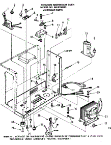 Microwave Parts parts for Kenmore Microwave 565.8748310 (5658748310, 565 8748310) from AppliancePartsPros.com