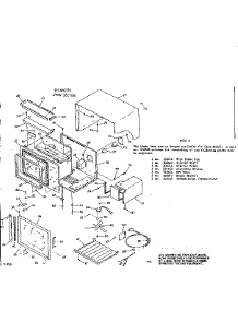 Oven Section parts for Kenmore Microwave 911.9967710 (9119967710, 911 9967710) from AppliancePartsPros.com