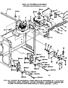 Switches And Microwave Parts parts for Kenmore Microwave 564.9998011 (5649998011, 564 9998011) from AppliancePartsPros.com