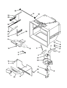 Freezer Liner Parts parts for Kenmore Refrigerator 596.72002015 (59672002015, 596 72002015) from AppliancePartsPros.com