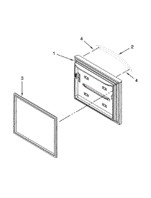 Freezer Door parts for Kenmore Refrigerator 596.72009015 (59672009015, 596 72009015) from AppliancePartsPros.com