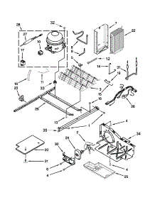 Unit Parts parts for Kenmore Refrigerator 106.41153210 (10641153210, 106 41153210) from AppliancePartsPros.com