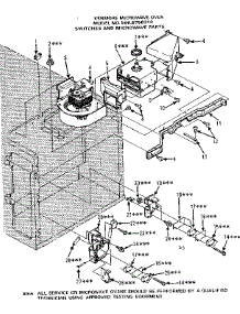 Switches And Microwave Parts parts for Kenmore Microwave 566.8758310 (5668758310, 566 8758310) from AppliancePartsPros.com