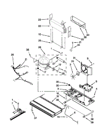Unit Parts parts for Kenmore Refrigerator 596.69283013 (59669283013, 596 69283013) from AppliancePartsPros.com