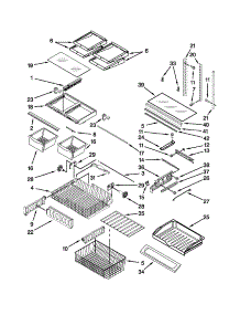 Shelf Parts parts for Kenmore Refrigerator 596.79223015 (59679223015, 596 79223015) from AppliancePartsPros.com
