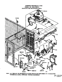 Switches And Microwave Parts parts for Kenmore Microwave 565.8758510 (5658758510, 565 8758510) from AppliancePartsPros.com