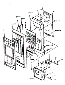 Control Panel parts for Kenmore Microwave 567.8738612 (5678738612, 567 8738612) from AppliancePartsPros.com