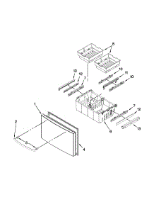 Freezer Door Parts parts for Kenmore Refrigerator 596.79249016 (59679249016, 596 79249016) from AppliancePartsPros.com