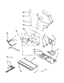 Unit Parts parts for Kenmore Refrigerator 596.79242016 (59679242016, 596 79242016) from AppliancePartsPros.com