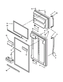 Door Parts parts for Kenmore Refrigerator 106.62154111 (10662154111, 106 62154111) from AppliancePartsPros.com