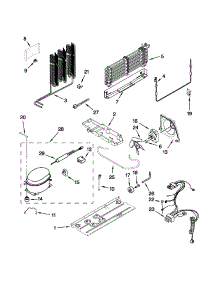 Unit Parts parts for Kenmore Refrigerator 106.62154111 (10662154111, 106 62154111) from AppliancePartsPros.com