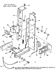 Door Catch Section parts for Kenmore Microwave 911.9967910 (9119967910, 911 9967910) from AppliancePartsPros.com