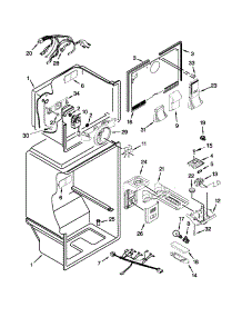 Liner Parts parts for Kenmore Refrigerator 106.62152111 (10662152111, 106 62152111) from AppliancePartsPros.com