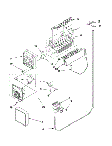 Icemaker Parts parts for Kenmore Refrigerator 106.50343011 (10650343011, 106 50343011) from AppliancePartsPros.com
