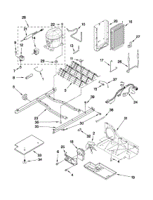 Unit Parts parts for Kenmore Refrigerator 106.50343011 (10650343011, 106 50343011) from AppliancePartsPros.com