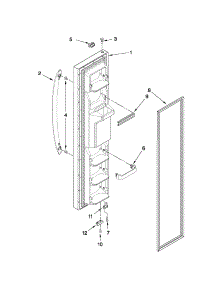 Freezer Door Parts parts for Kenmore Refrigerator 106.50343011 (10650343011, 106 50343011) from AppliancePartsPros.com