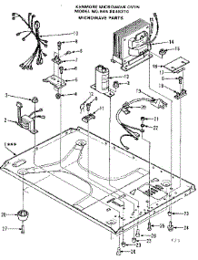 Microwave Parts parts for Kenmore Microwave 565.8848310 (5658848310, 565 8848310) from AppliancePartsPros.com