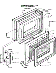 Door Parts parts for Kenmore Microwave 565.8848310 (5658848310, 565 8848310) from AppliancePartsPros.com