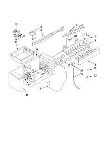 Icemaker Parts parts for Kenmore Refrigerator 596.79539016 (59679539016, 596 79539016) from AppliancePartsPros.com