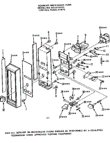 Control Panel Parts parts for Kenmore Microwave 565.8738310 (5658738310, 565 8738310) from AppliancePartsPros.com